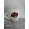 Haonai Nice quality white porcelain Espresso Coffee Cup